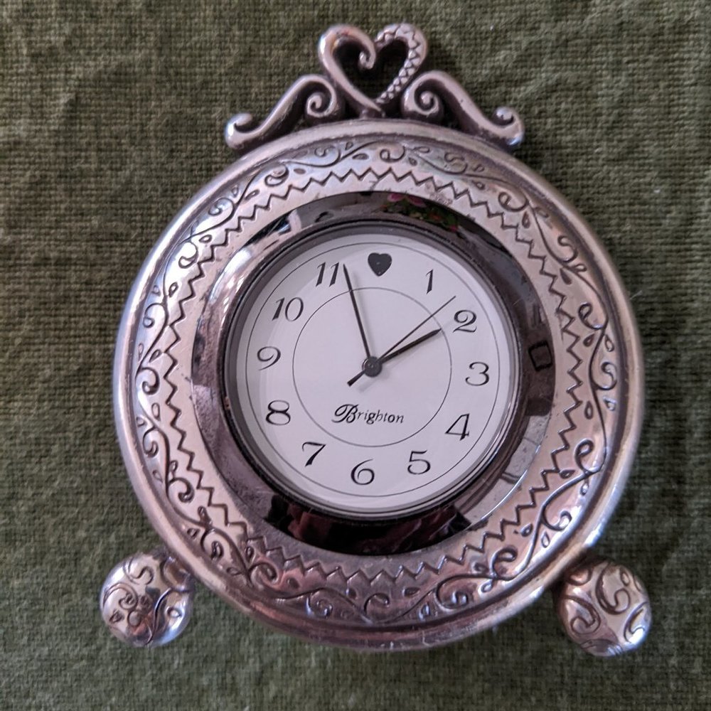 Brighton  Memphis Etched Clock